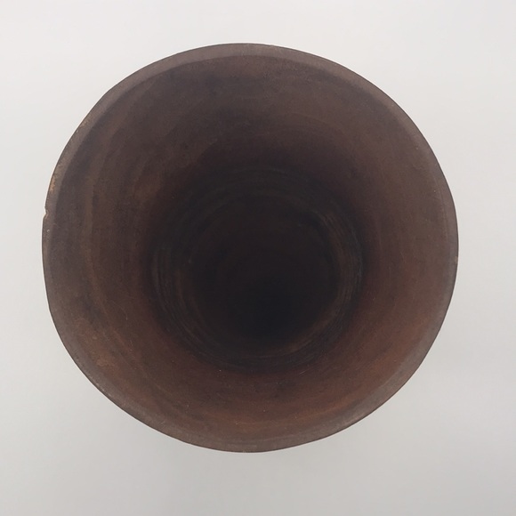 Vintage Carved Wooden Primitive Vase - Picture 6 of 11